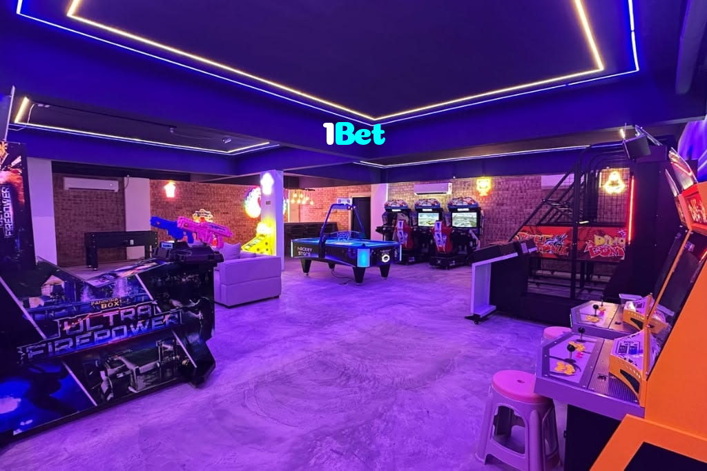 1Bet casino presented on mobile device in Pakistan with slots and live games